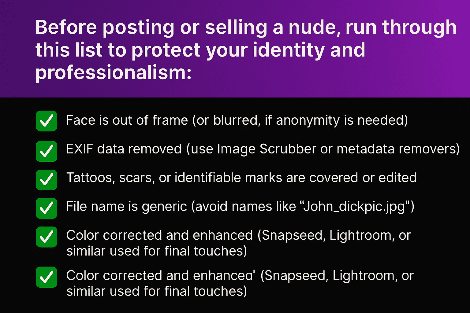 how to take nude photos