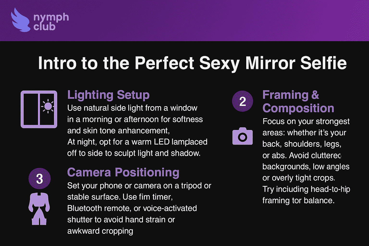how to take sexy mirror selfies
